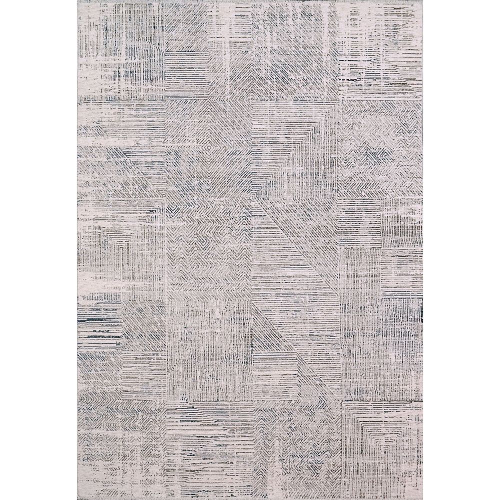 Dynamic Rugs 5224-105 Carson 5.3 Ft. X 7.10 Ft. Rectangle Rug in Ivory/Blue 